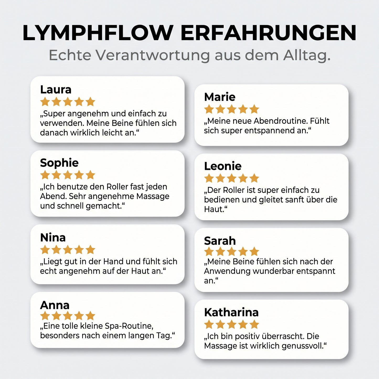Renuvia LymphFlow - Massageroller für leichte Beine