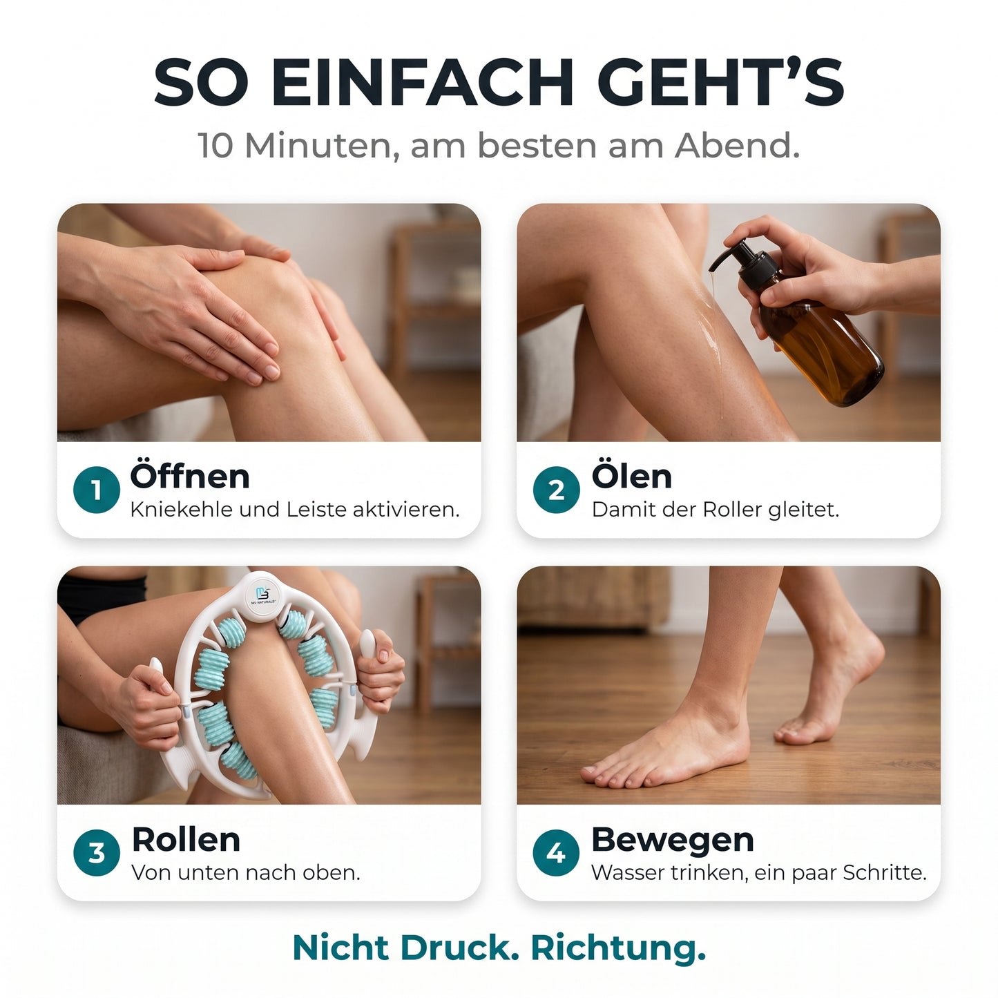 Renuvia LymphFlow - Massageroller für leichte Beine